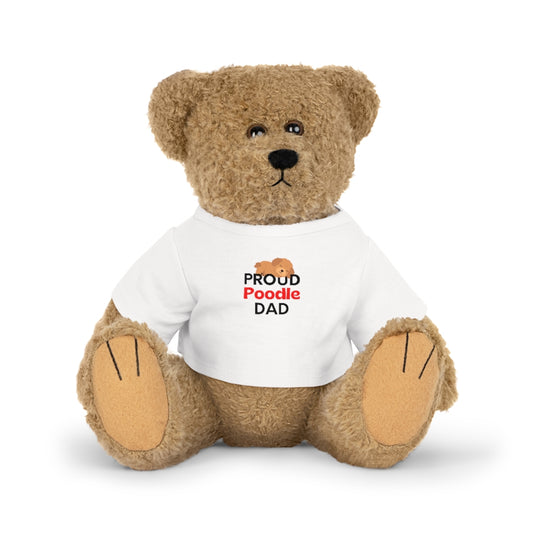 Plush Toy 'PROUD Poodle DAD'
