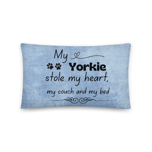 Pillow 'My Yorkie stole..'
