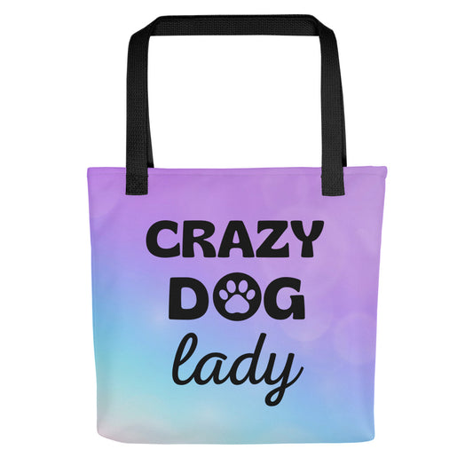Tote bag 'Crazy DOG lady'