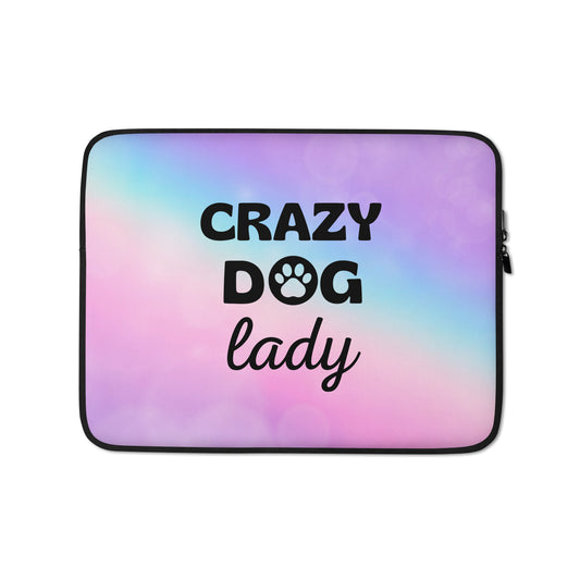 Laptop Sleeve 'Crazy DOG lady'