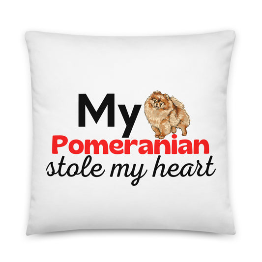 White Pillow 'My Pomeranian stole my heart'