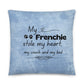 Pillow 'My Frenchie stole..'