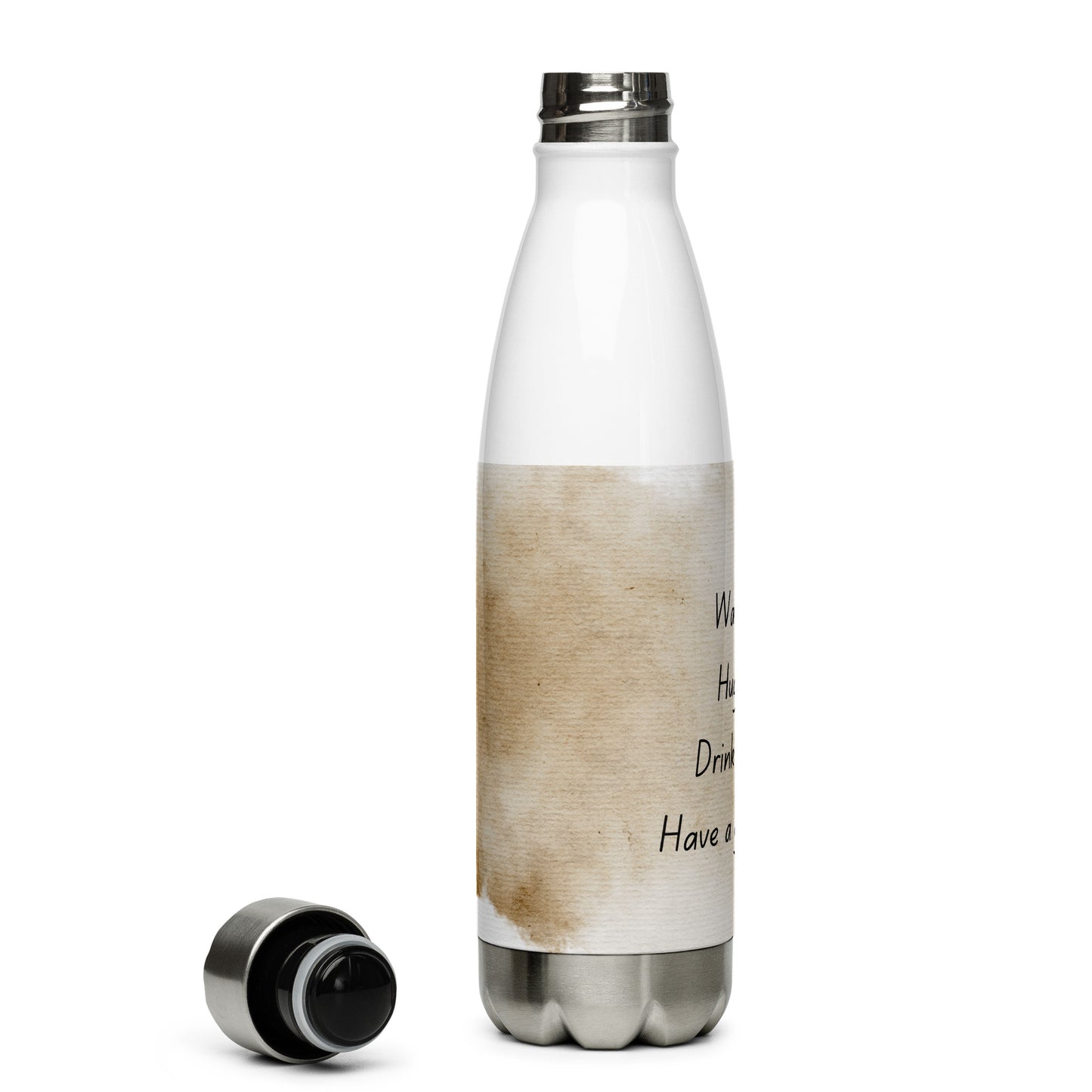 Stainless Steel Water Bottle 'Have a good day'