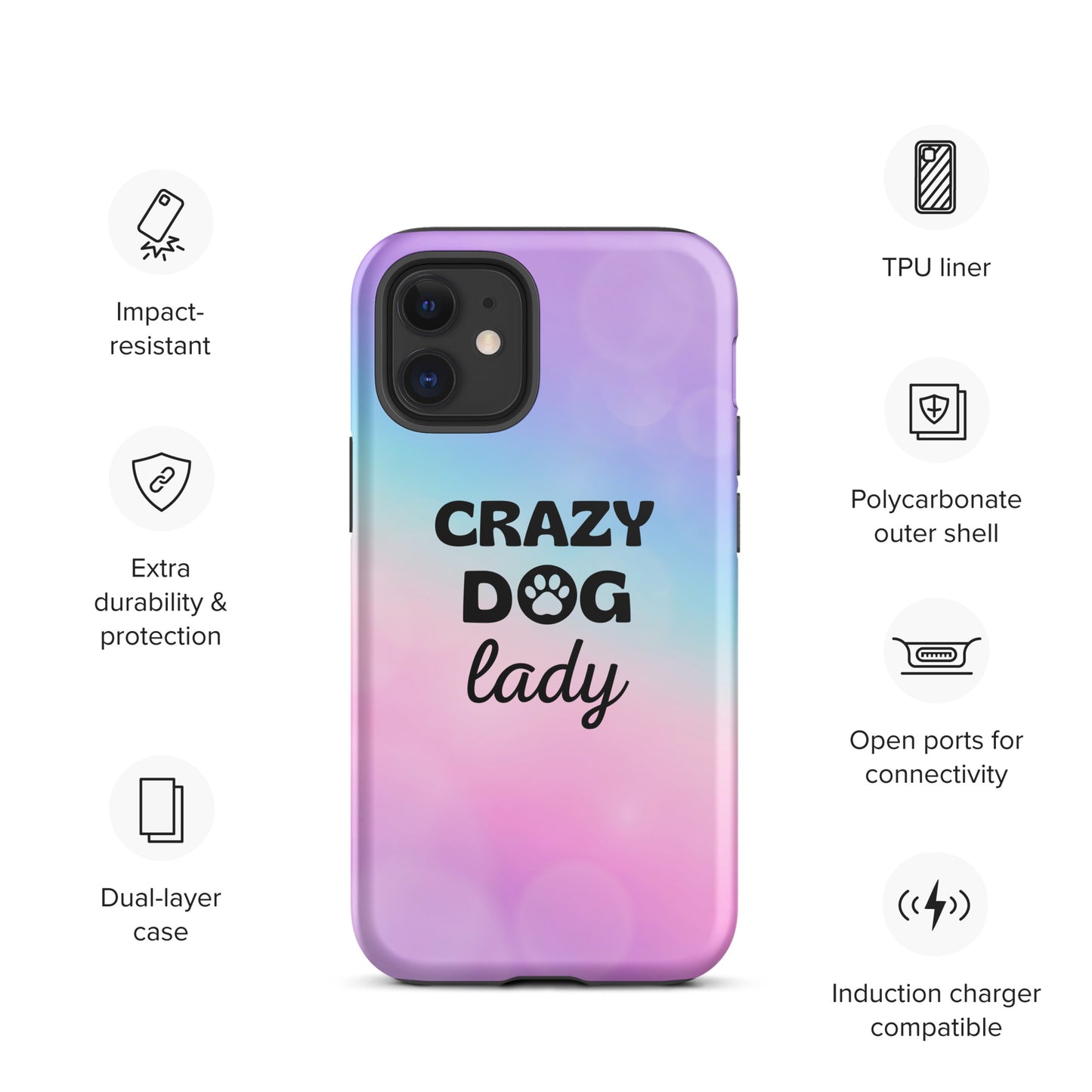 iPhone case 'Crazy Dog Lady'