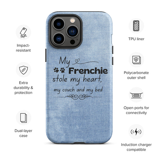 iPhone case 'My Frenchie stole my heart'