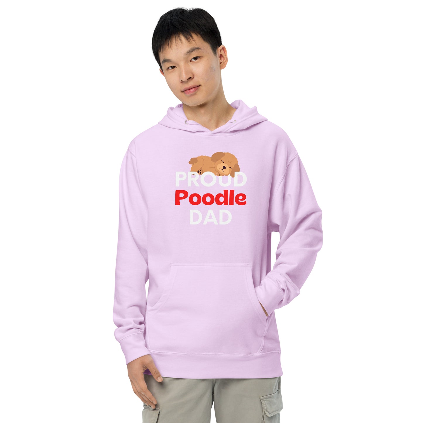 Men's hoodie 'PROUD Poodle DAD'