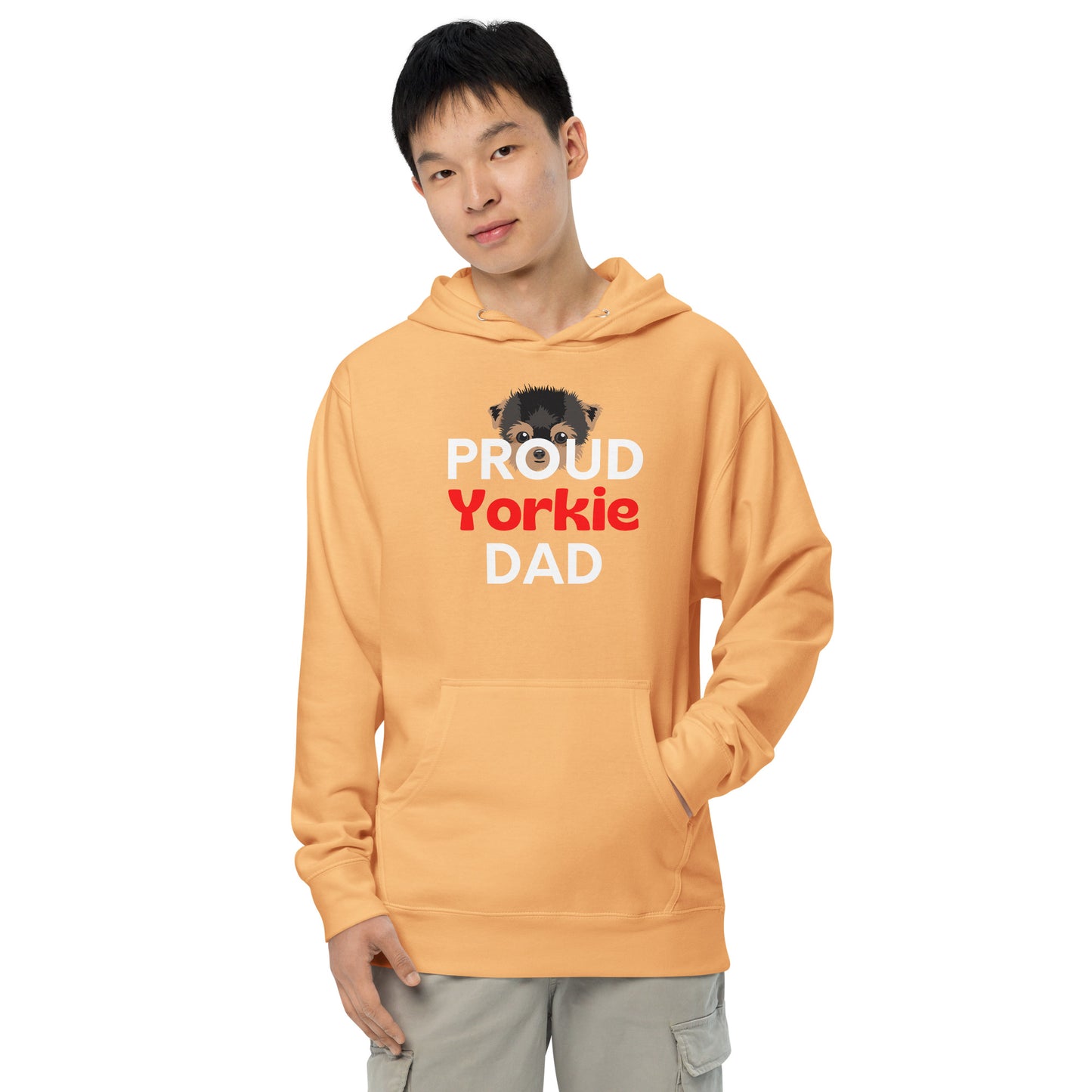 Men's hoodie 'PROUD Yorkie DAD'