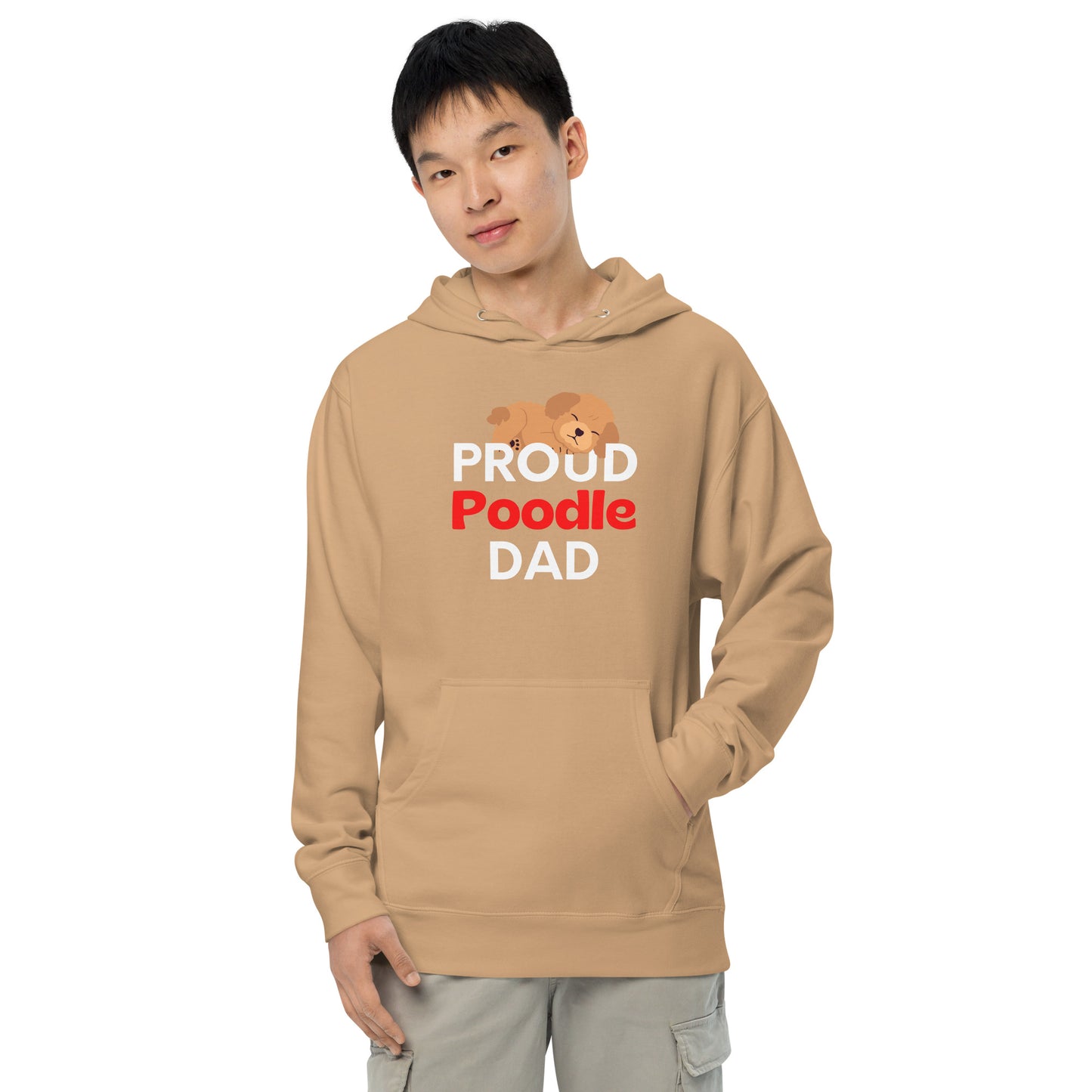 Men's hoodie 'PROUD Poodle DAD'