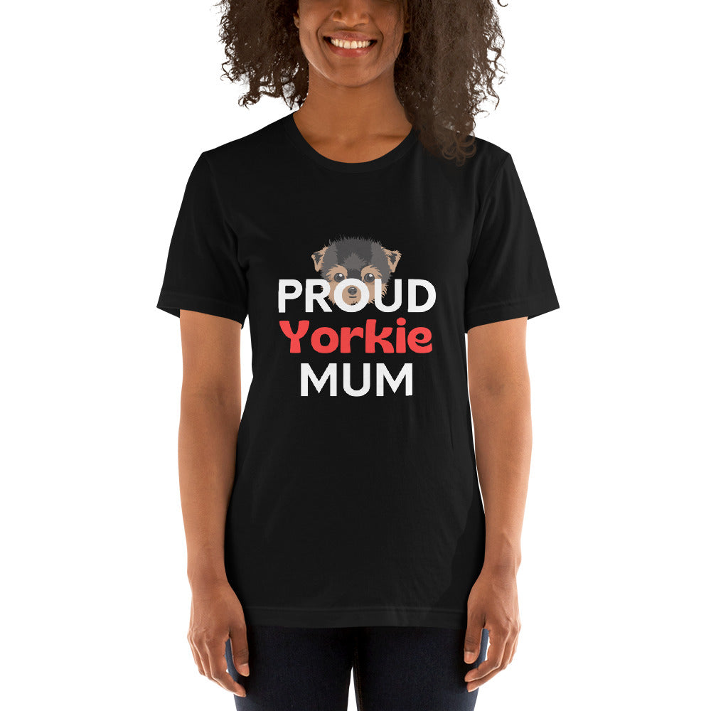 Women's t-shirt 'PROUD Yorkie MUM'