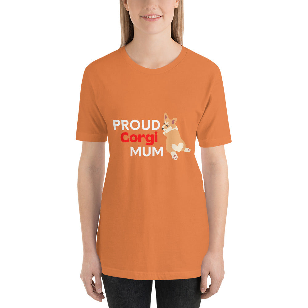 Women's t-shirt 'PROUD Corgi MUM'