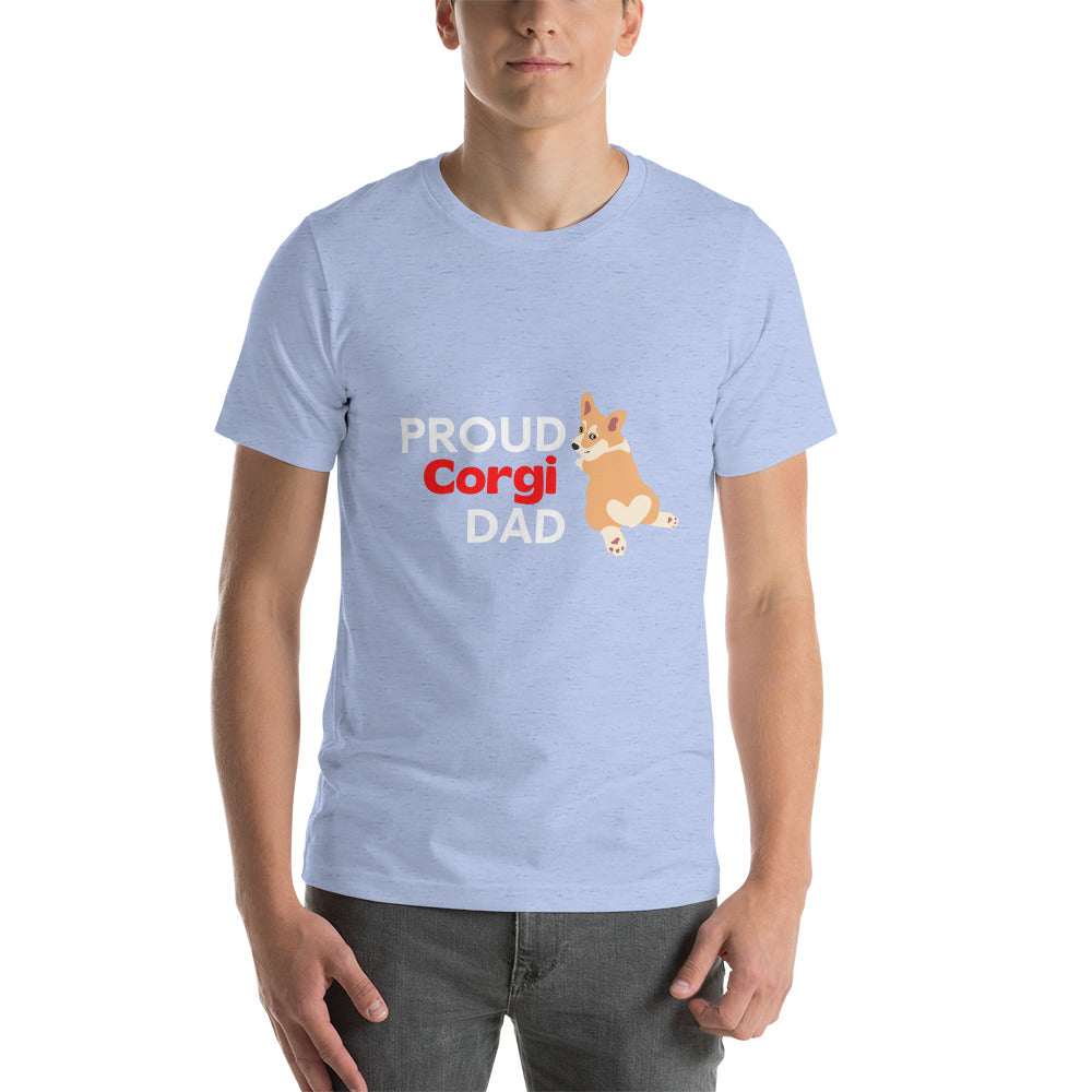 Men's t-shirt 'PROUD Corgi DAD'