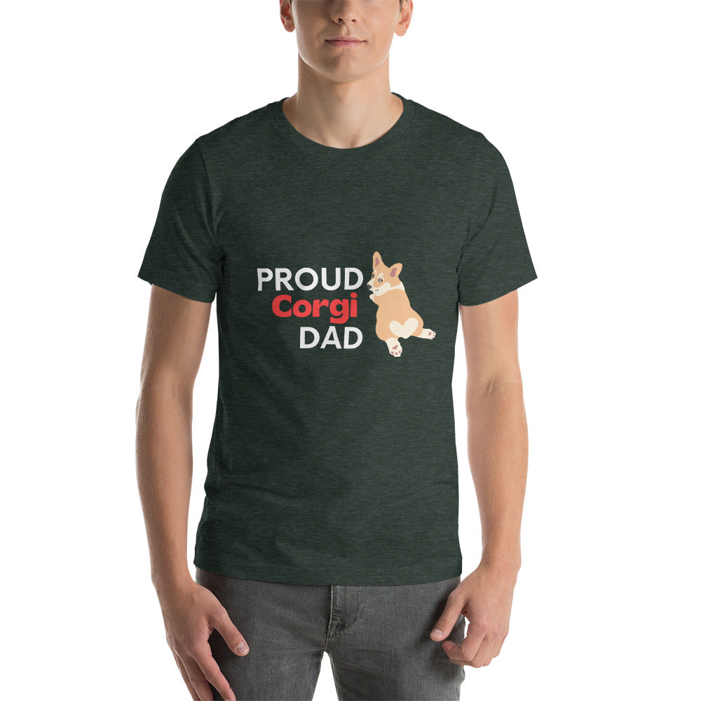 Men's t-shirt 'PROUD Corgi DAD'