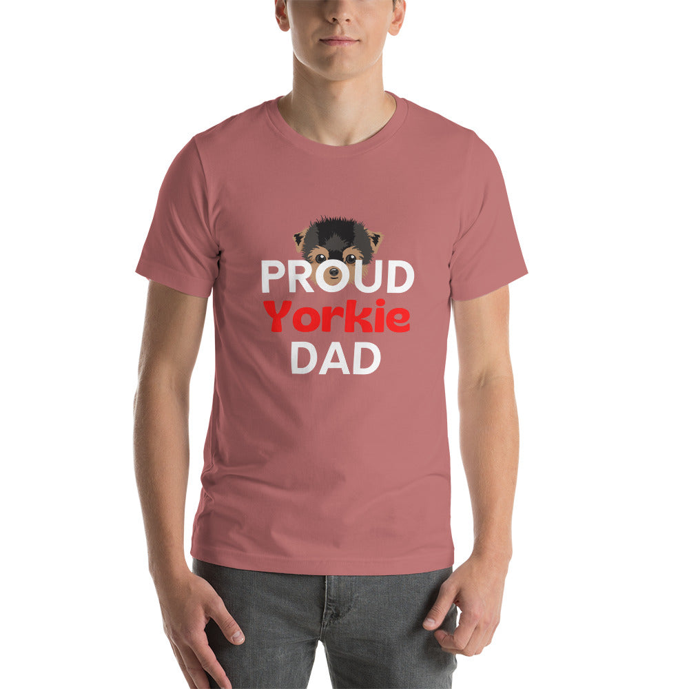 Men's t-shirt 'PROUD Yorkie DAD'