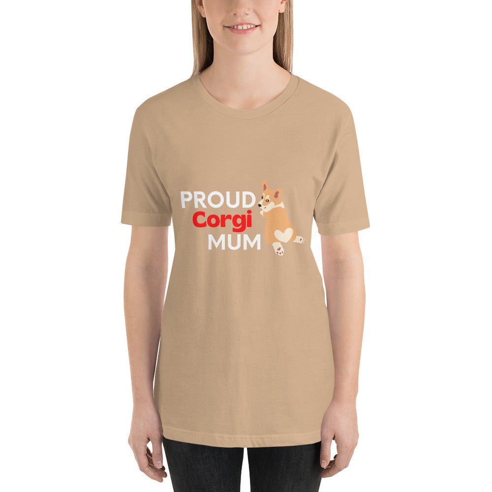 Women's t-shirt 'PROUD Corgi MUM'