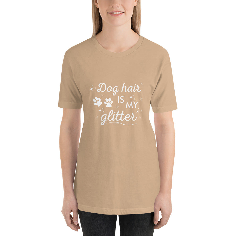 Women's t-shirt 'Dog hair is my glitter'